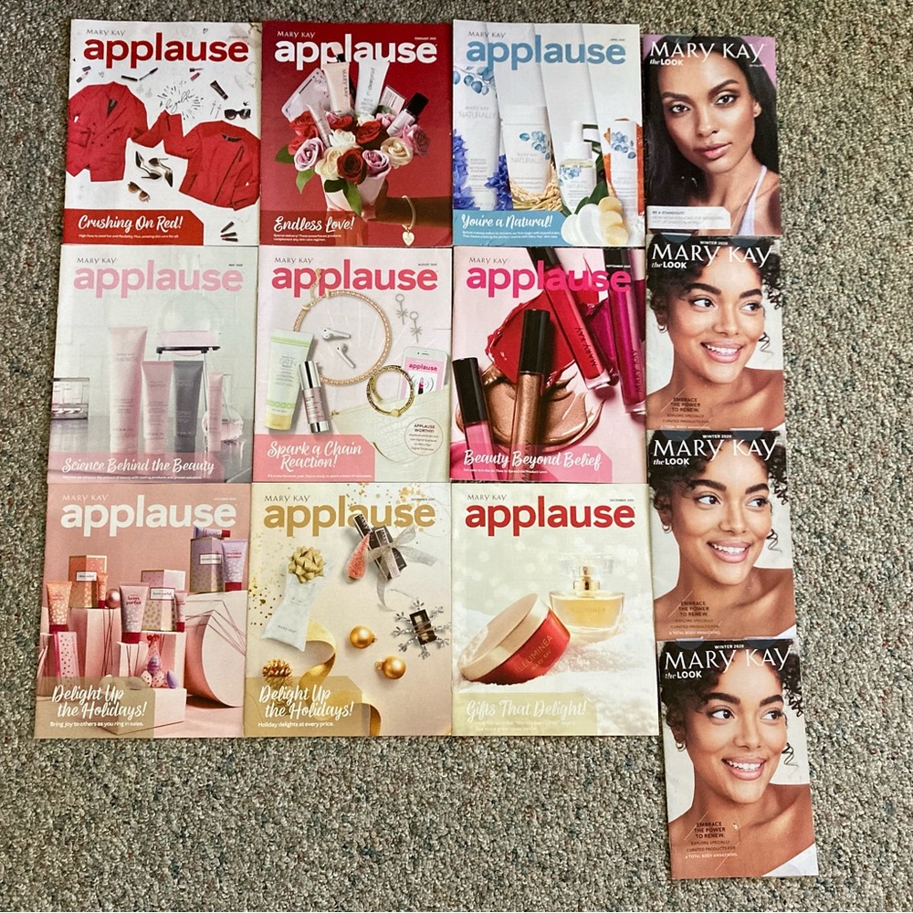 MARY KAY APPLAUSE MAGAZINES Jan-Feb,  Apr-May, Aug-Dec 2020 Consultant THE LOOK